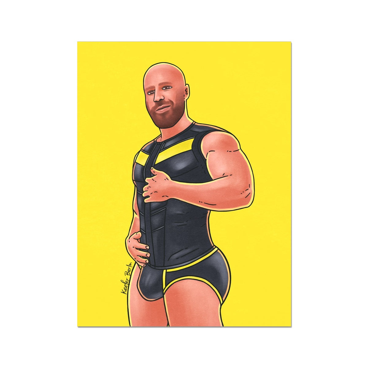 Dirty Macho Art Print (Ft. Yuri Tolochko)