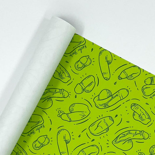 Dicklious (Neon Green Edition) Wrapping Paper