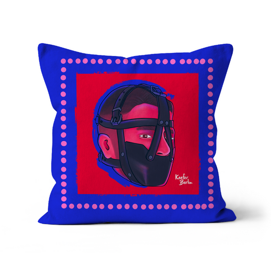 Head Of Bondage Throw Pillow With Insert