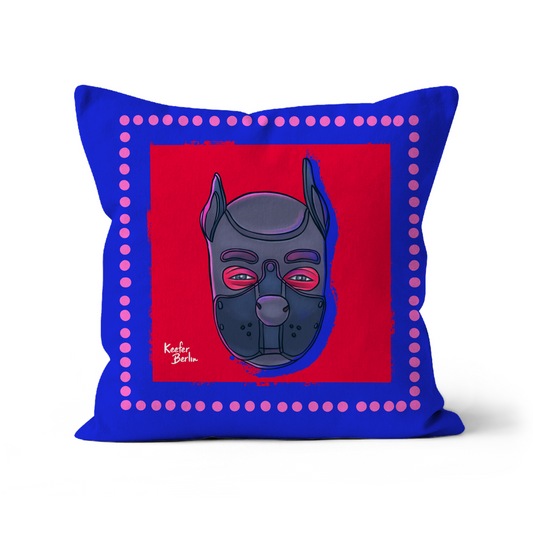Head Of Puppy Play Throw Pillow With Insert