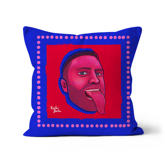 Head Of Rimming Throw Pillow With Insert