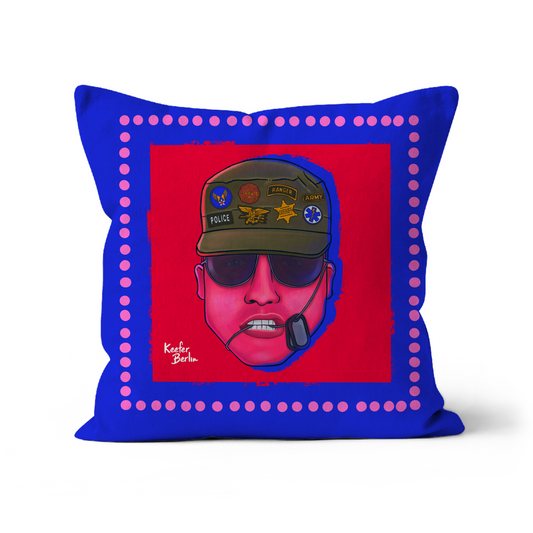 Head Of Uniform Fetish Throw Pillow With Insert