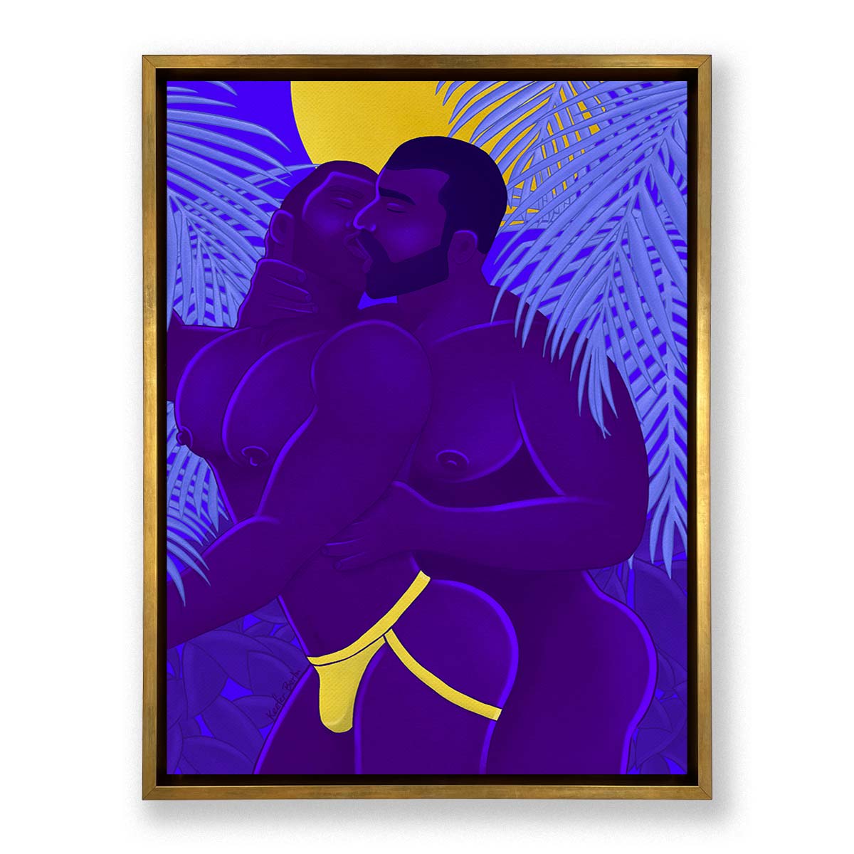 Jungle Fever II Framed Canvas