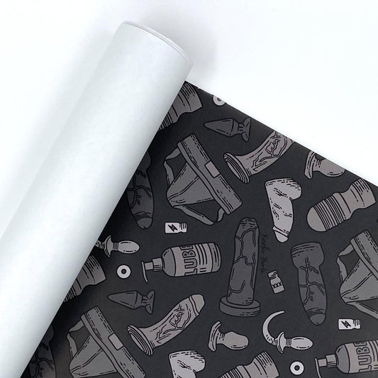 Power Bottom Kit (Black Edition) Wrapping Paper