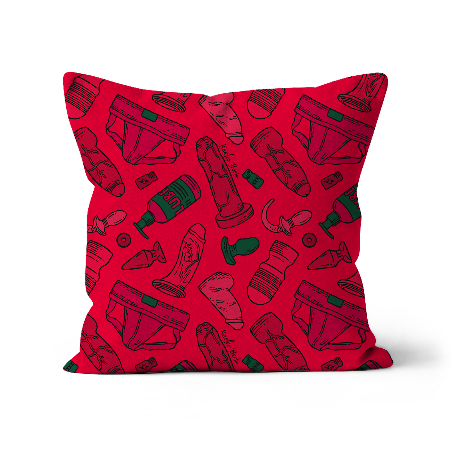 Power Bottom Kit (Xmas Edition) Throw Pillow With Insert