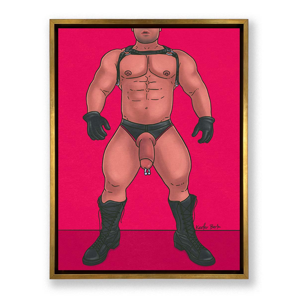 The Ass Destroyer Framed Canvas