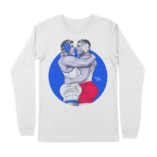 The Embrace Of Gay Wrestlers Long Sleeve T-Shirt