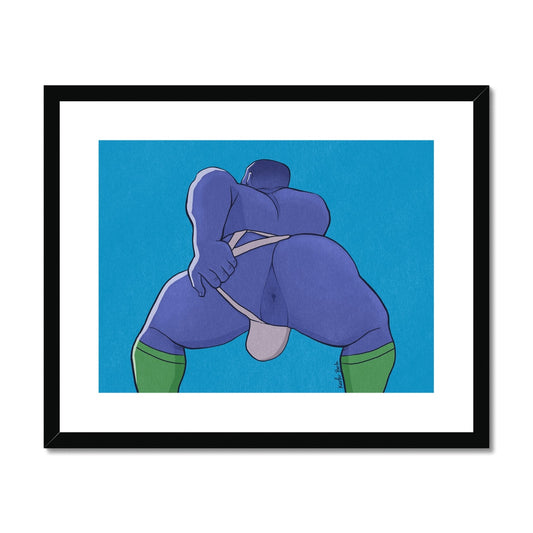 Show Me Your Hole (Blue Edition) Framed Print