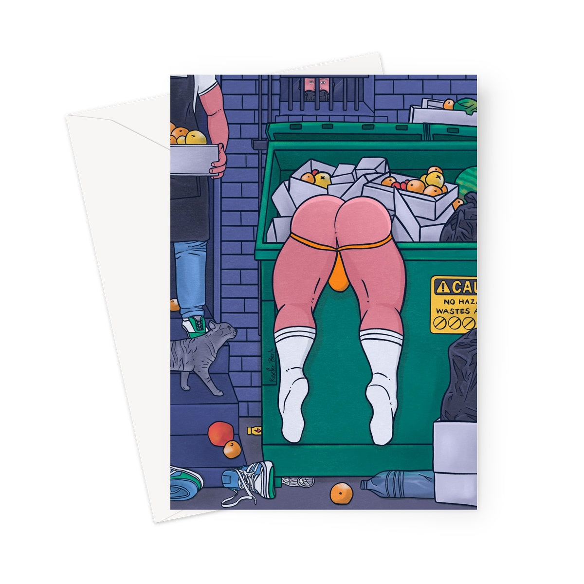 Bad Fruits Greeting Card