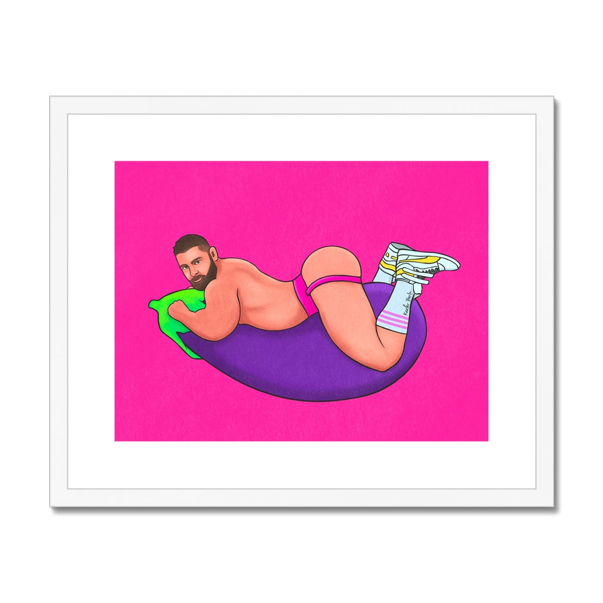 Eggplant Lover Framed Print