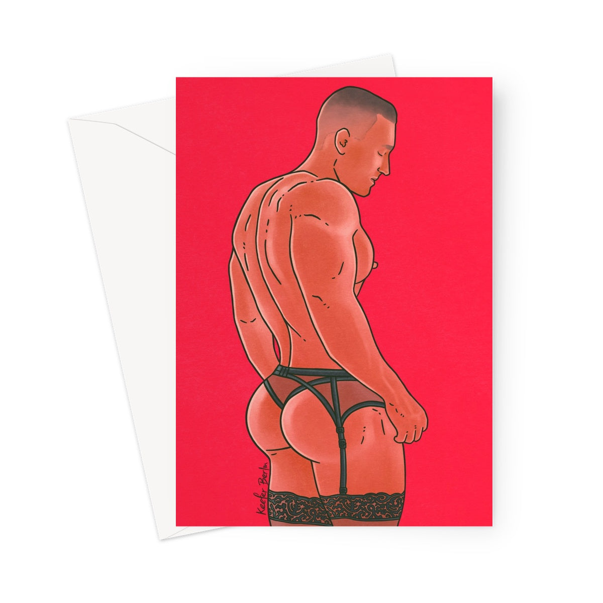 Dangerous Curves Greeting Card (Ft. Baxter Linn)