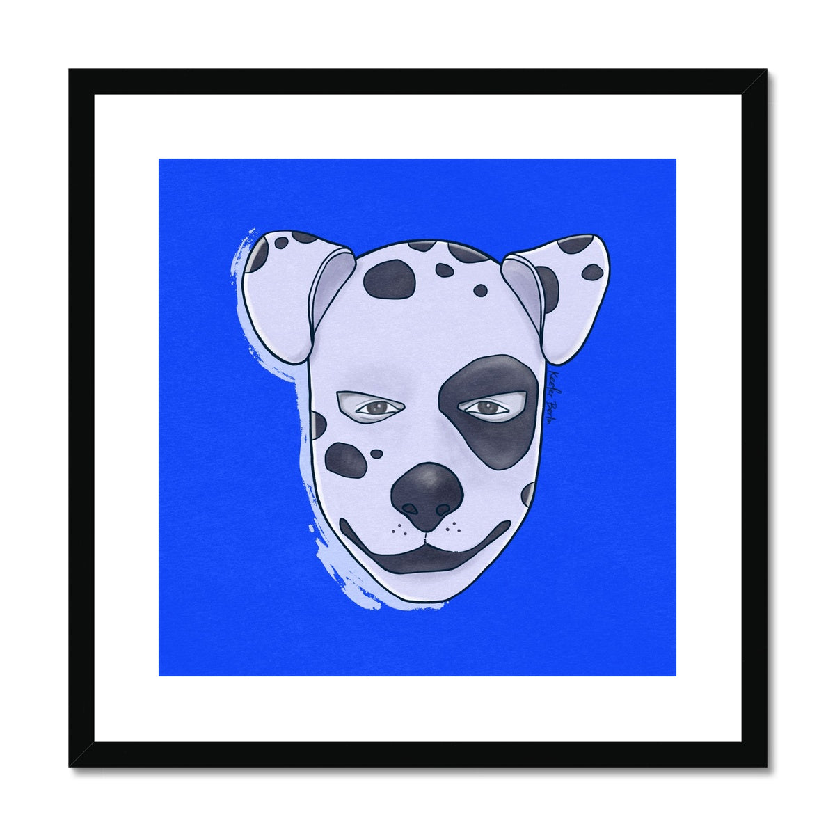 Gay Pup Dalmatian Framed Print