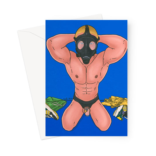 Caged Jock Greeting Card