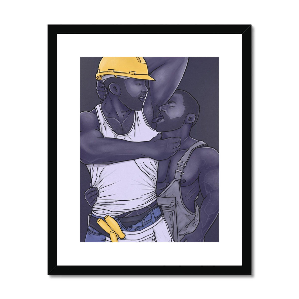 Hard At Work Framed Print