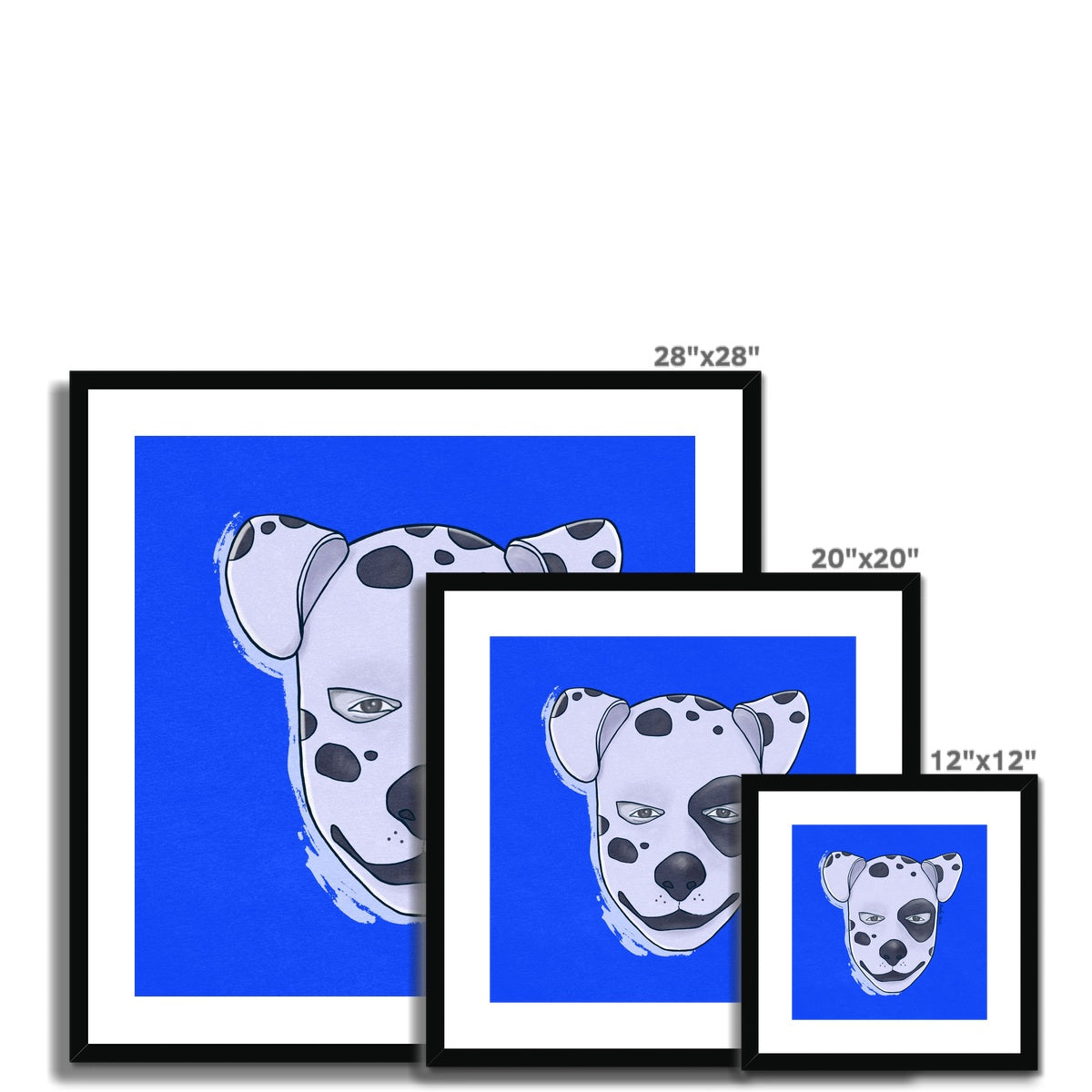 Gay Pup Dalmatian Framed Print