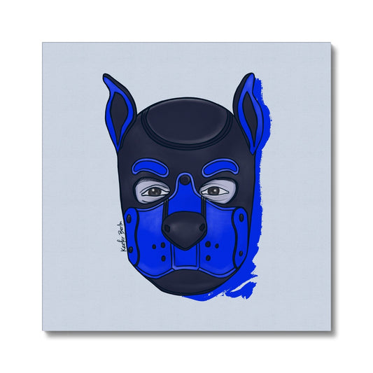 FCK Pup Stretched Canvas Print