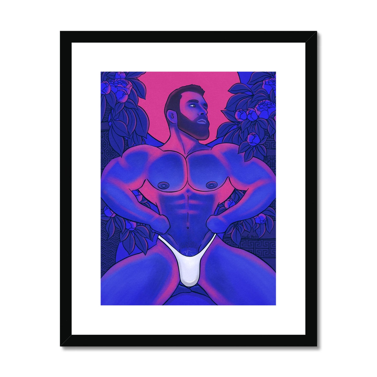 Under The Moon Light Framed Print