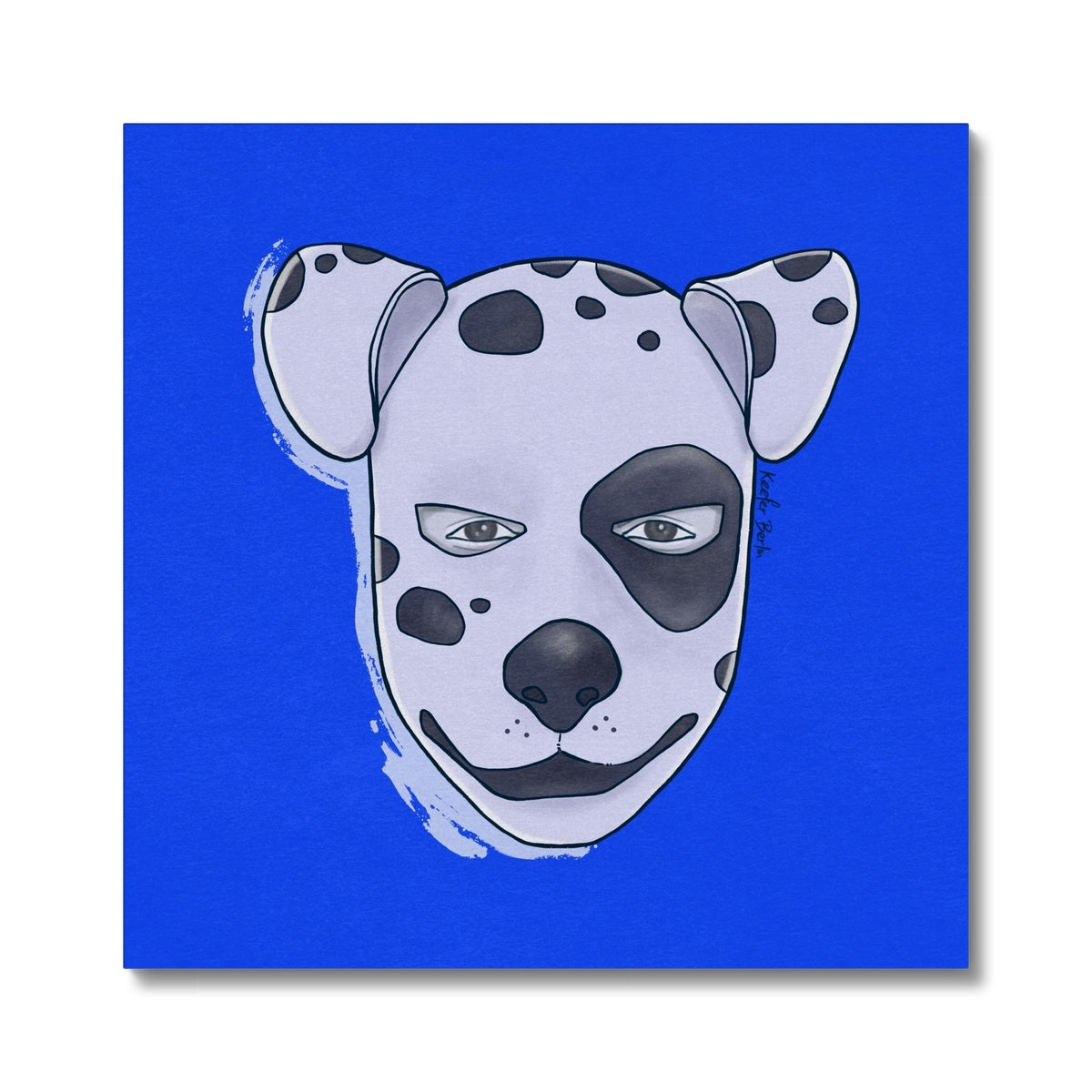 Gay Pup Dalmatian Stretched Canvas Print