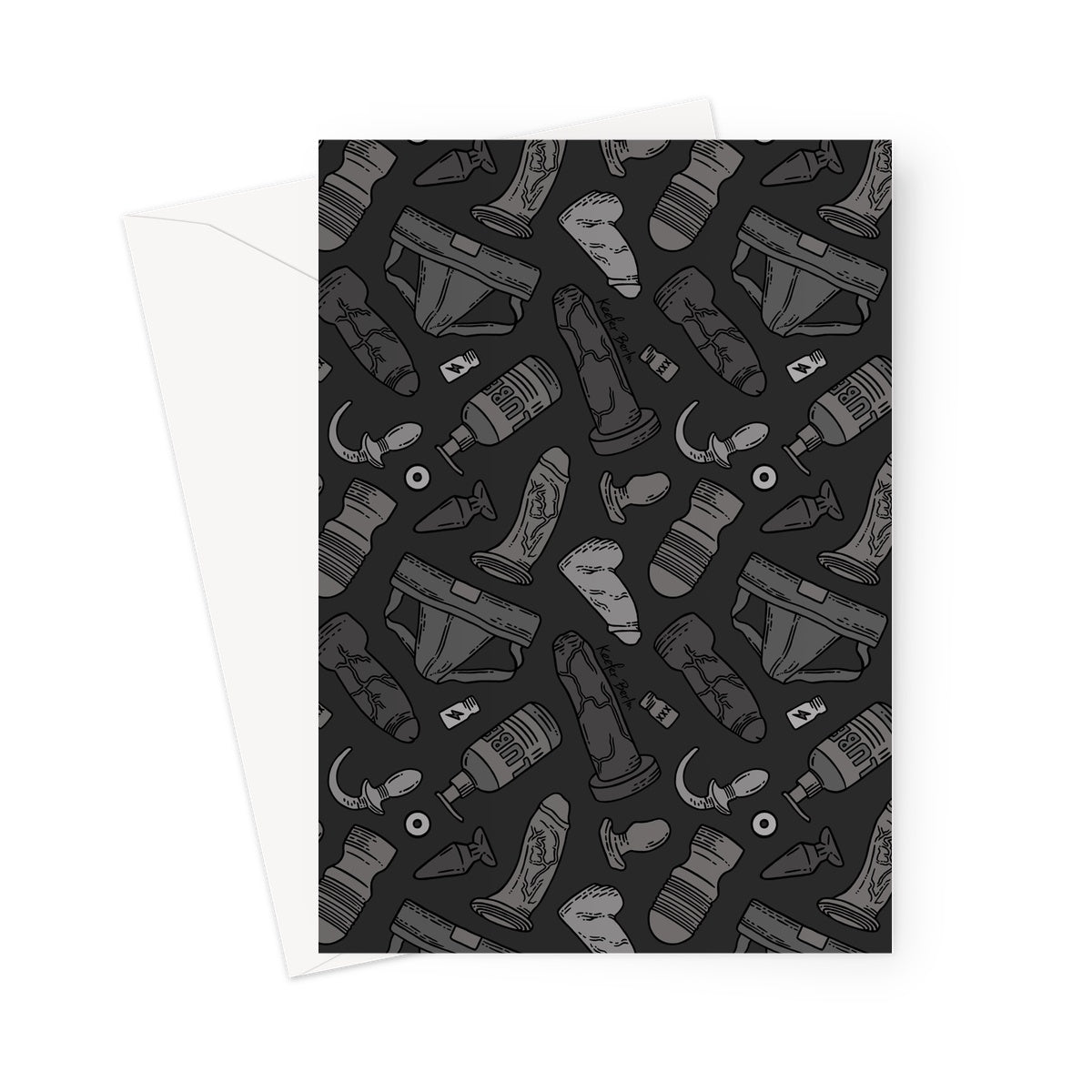 Power Bottom Kit (Black Edition) Greeting Card