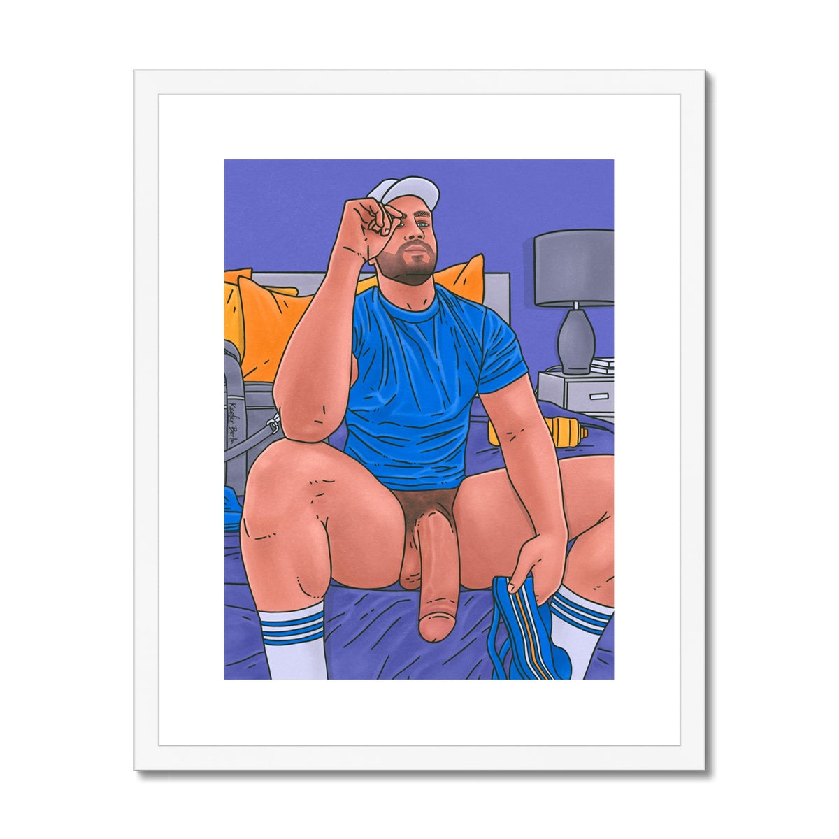 The Stud Framed Print (Ft. Dorian Levy)