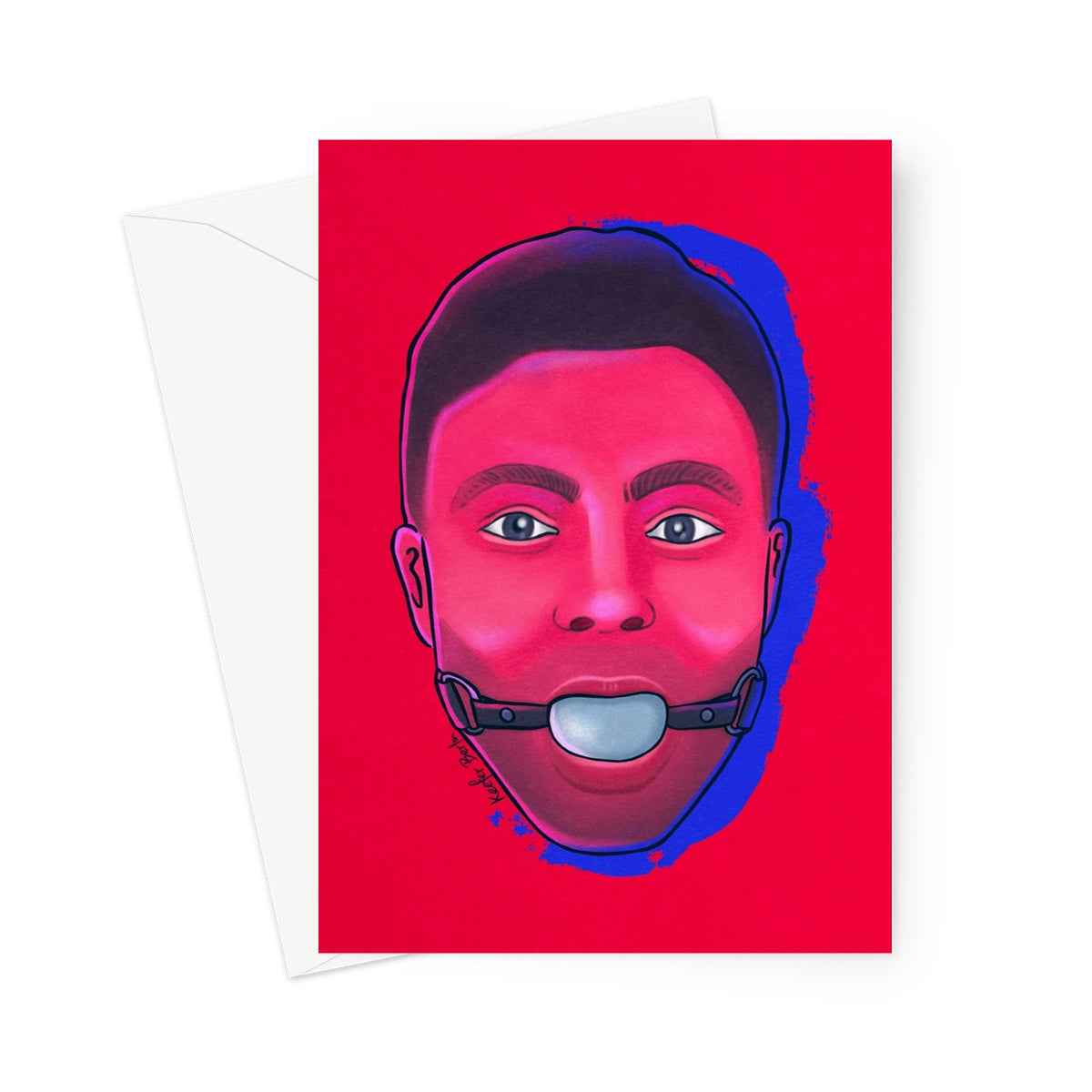 Head Of Gags Greeting Card