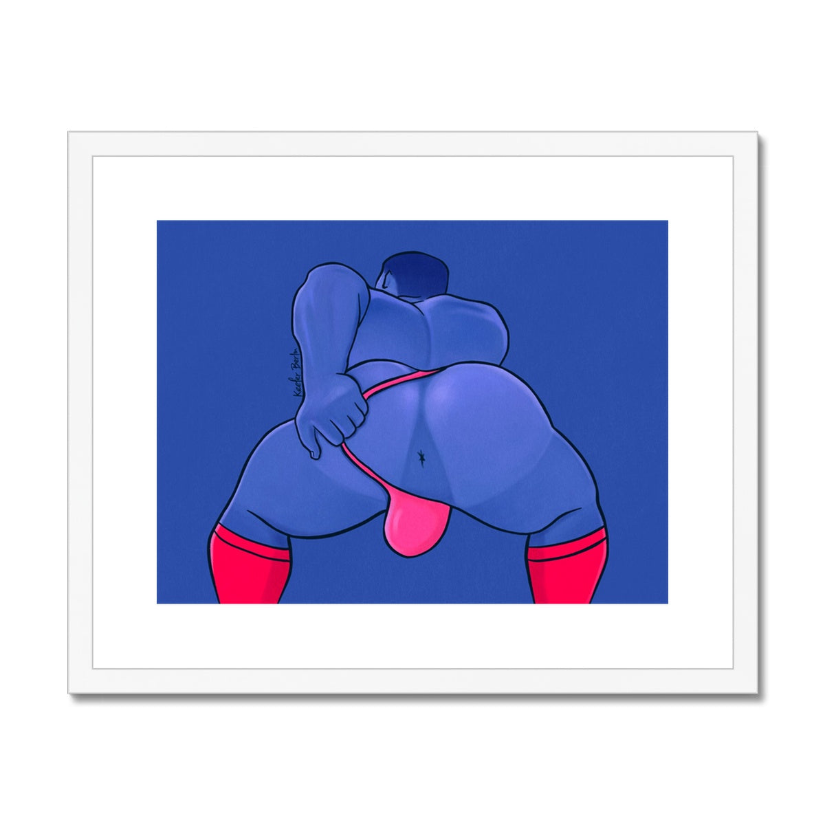 Show Me Your Hole (Fetish Edition) Framed Print