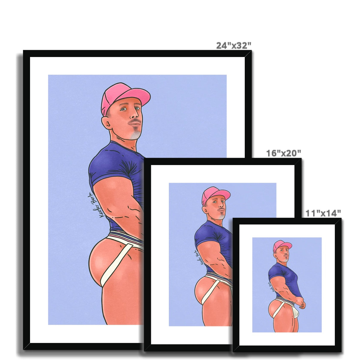 Muscle Jock Framed Print