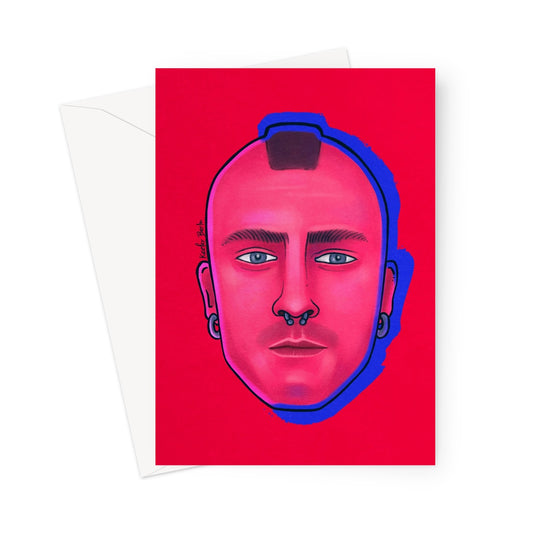 Head Of Skinheads Greeting Card