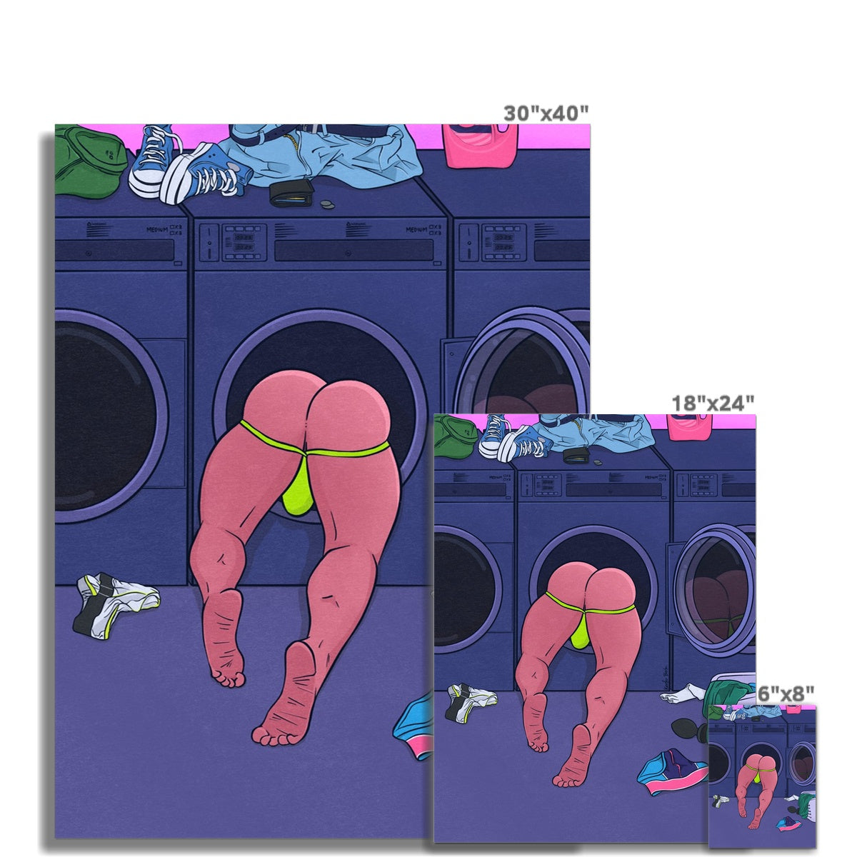 Laundromat Premium Print