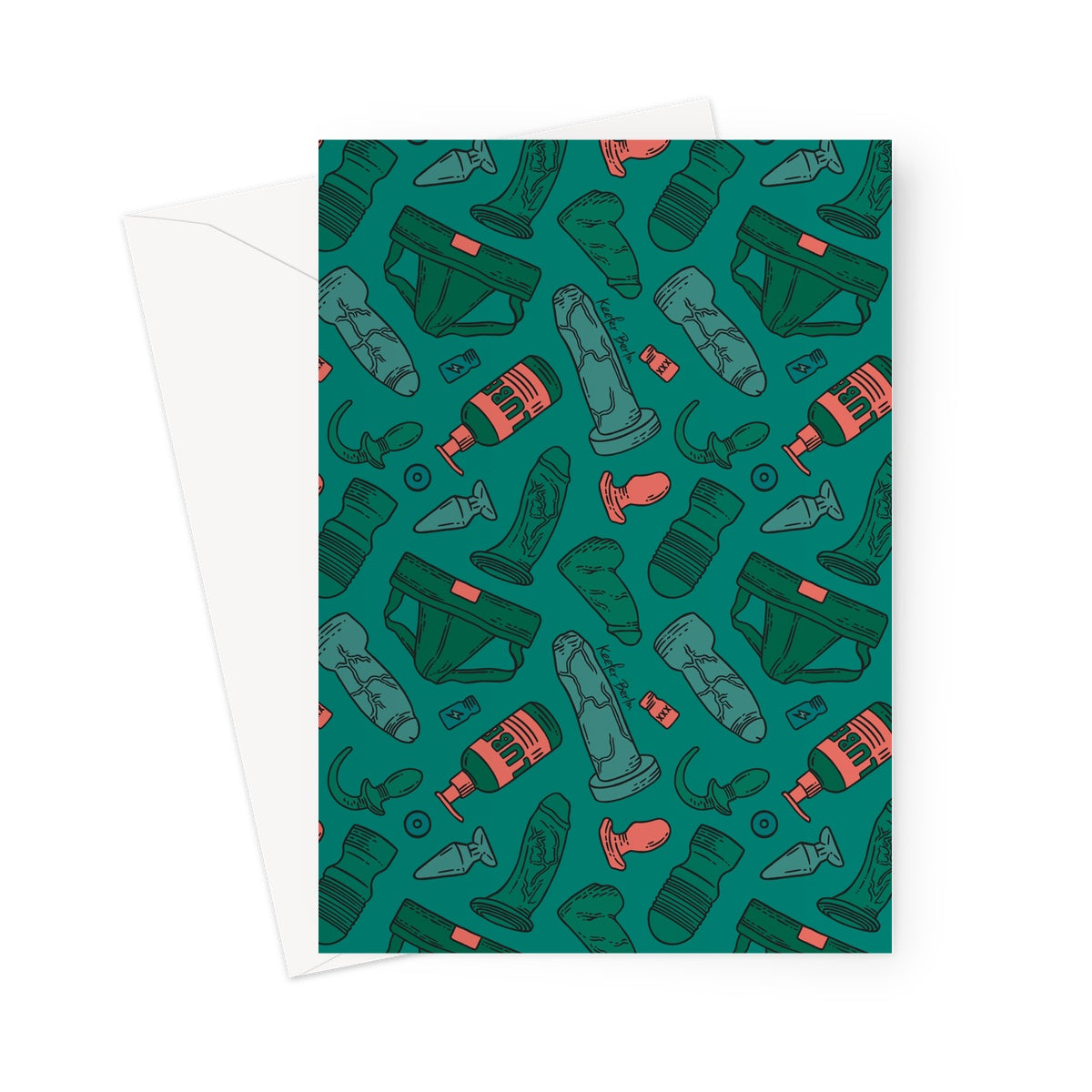 Power Bottom Kit (Cowabunga Edition) Greeting Card