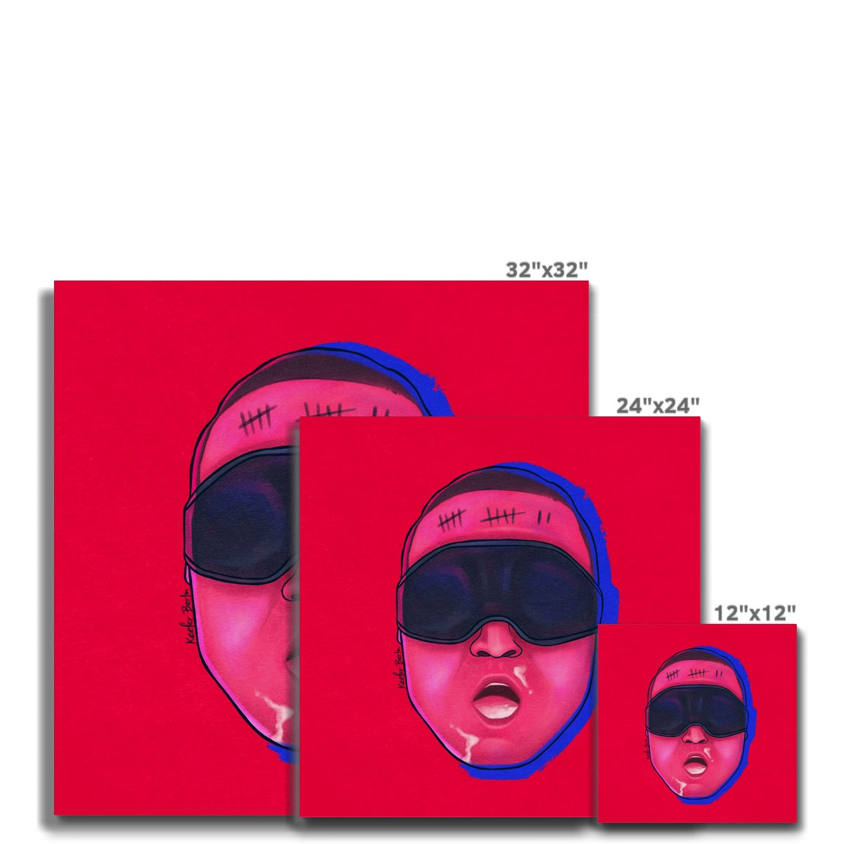 Head Of Cum Dump Stretched Canvas Print