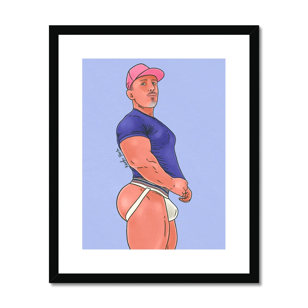 Muscle Jock Framed Print