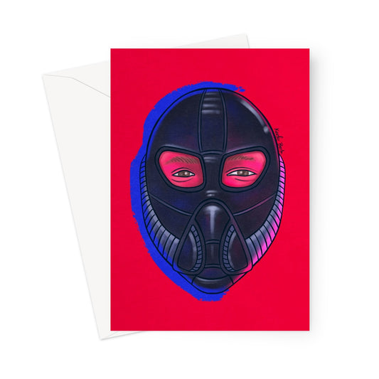 Head Of Rubber Greeting Card