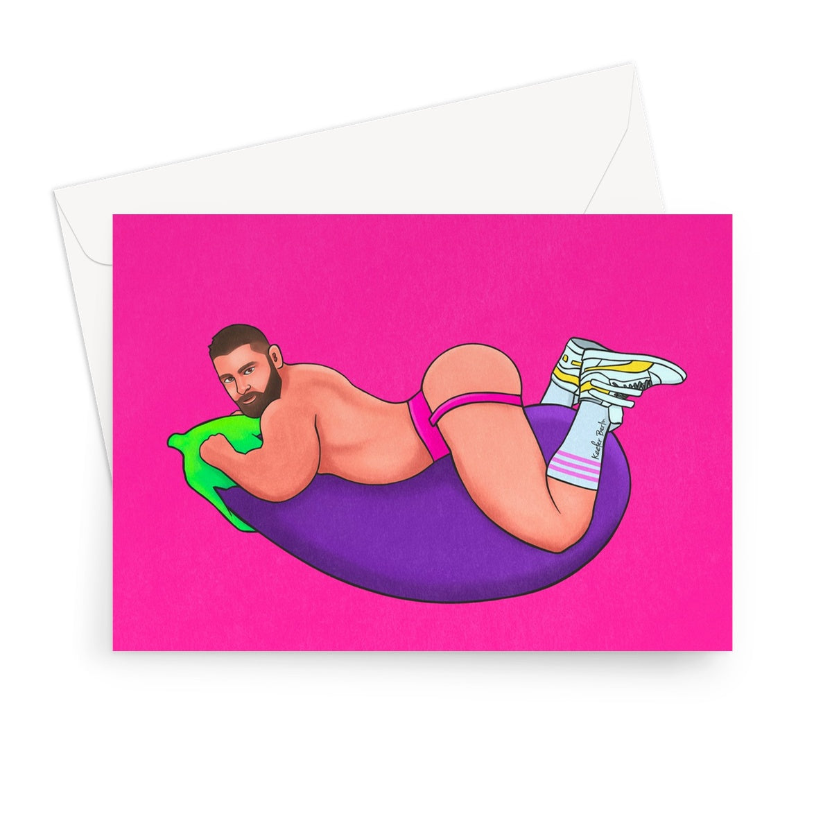 Eggplant Lover Greeting Card