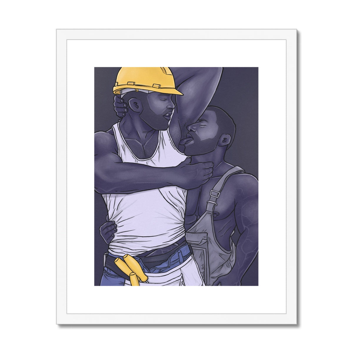 Hard At Work Framed Print