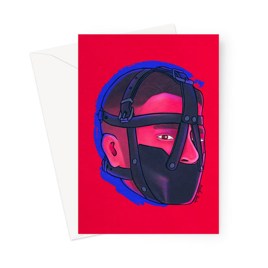 Head Of Bondage Greeting Card