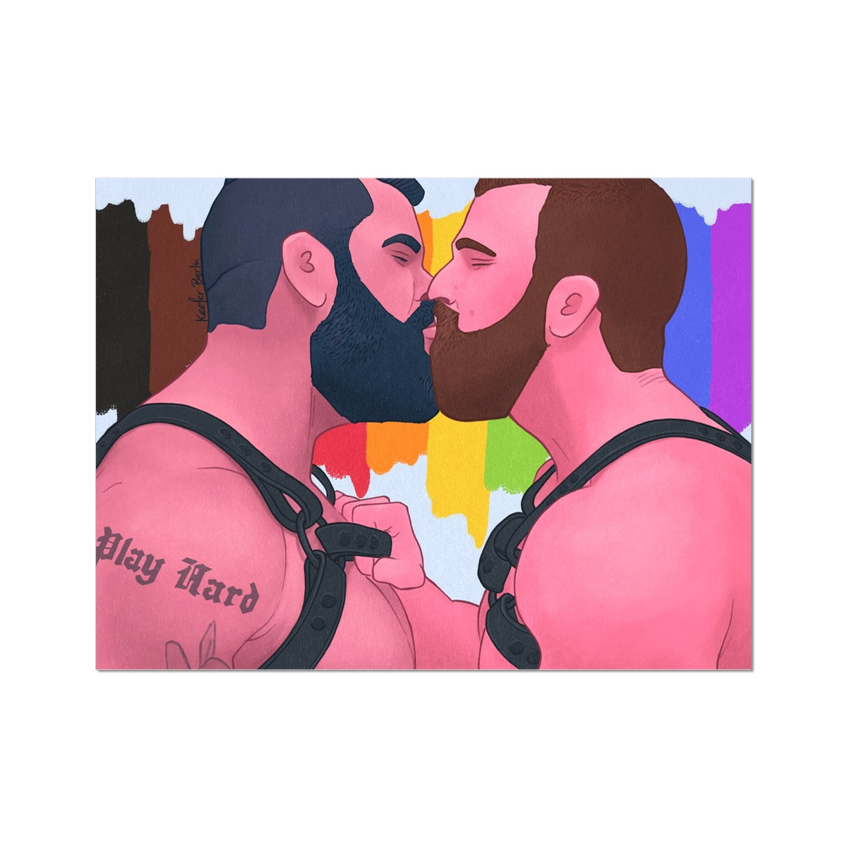 Gay Pride Bears Art Print