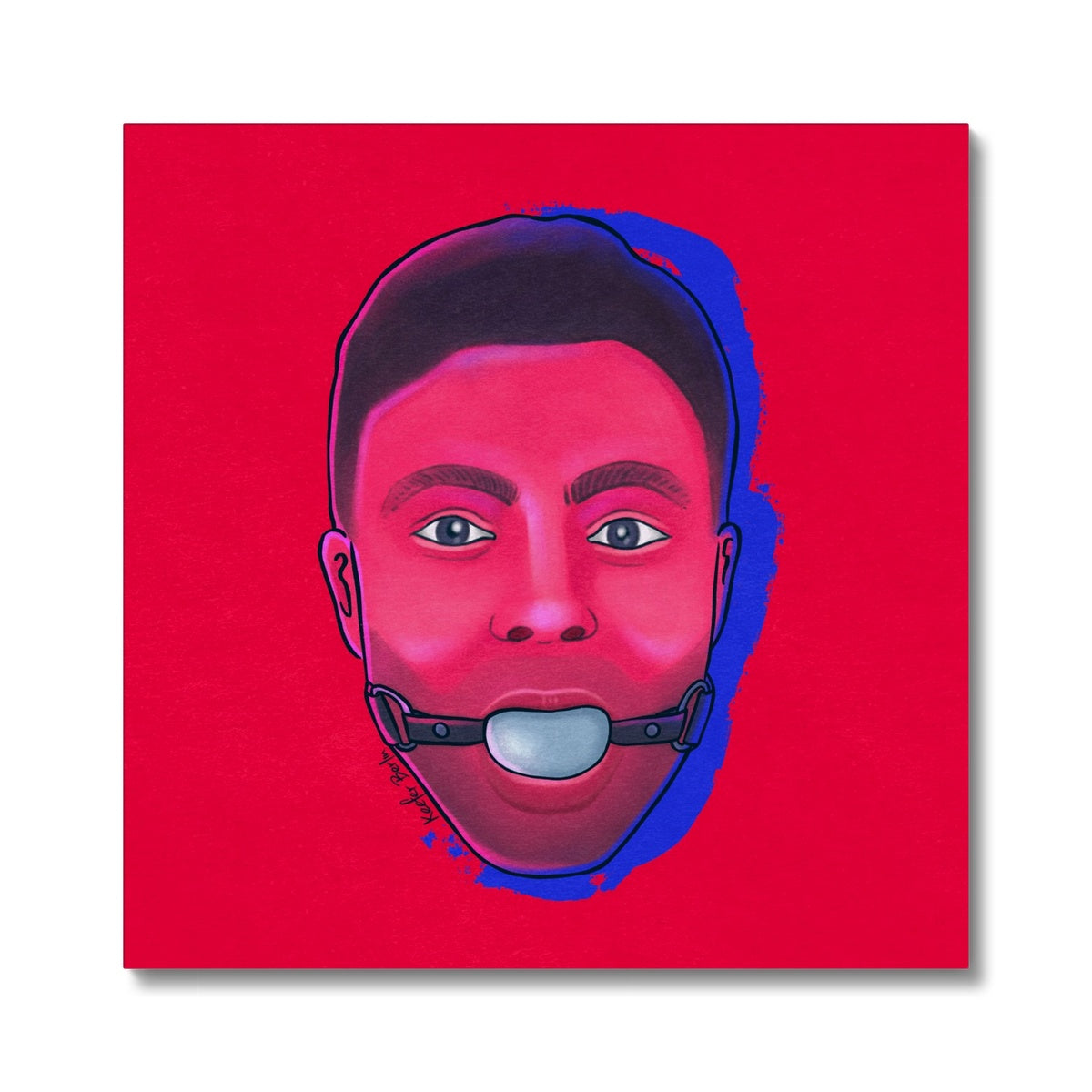 Head Of Gags Stretched Canvas Print