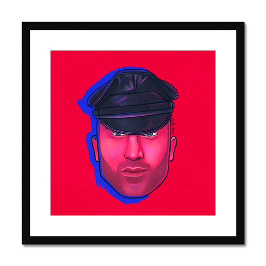 Head Of Leather Framed Print