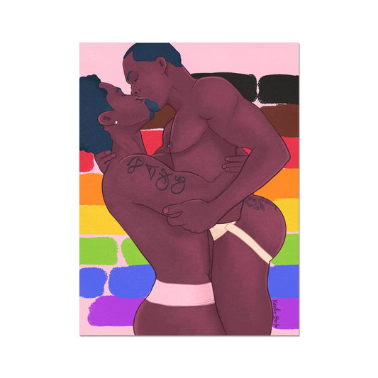 Black Gay Pride Art Print