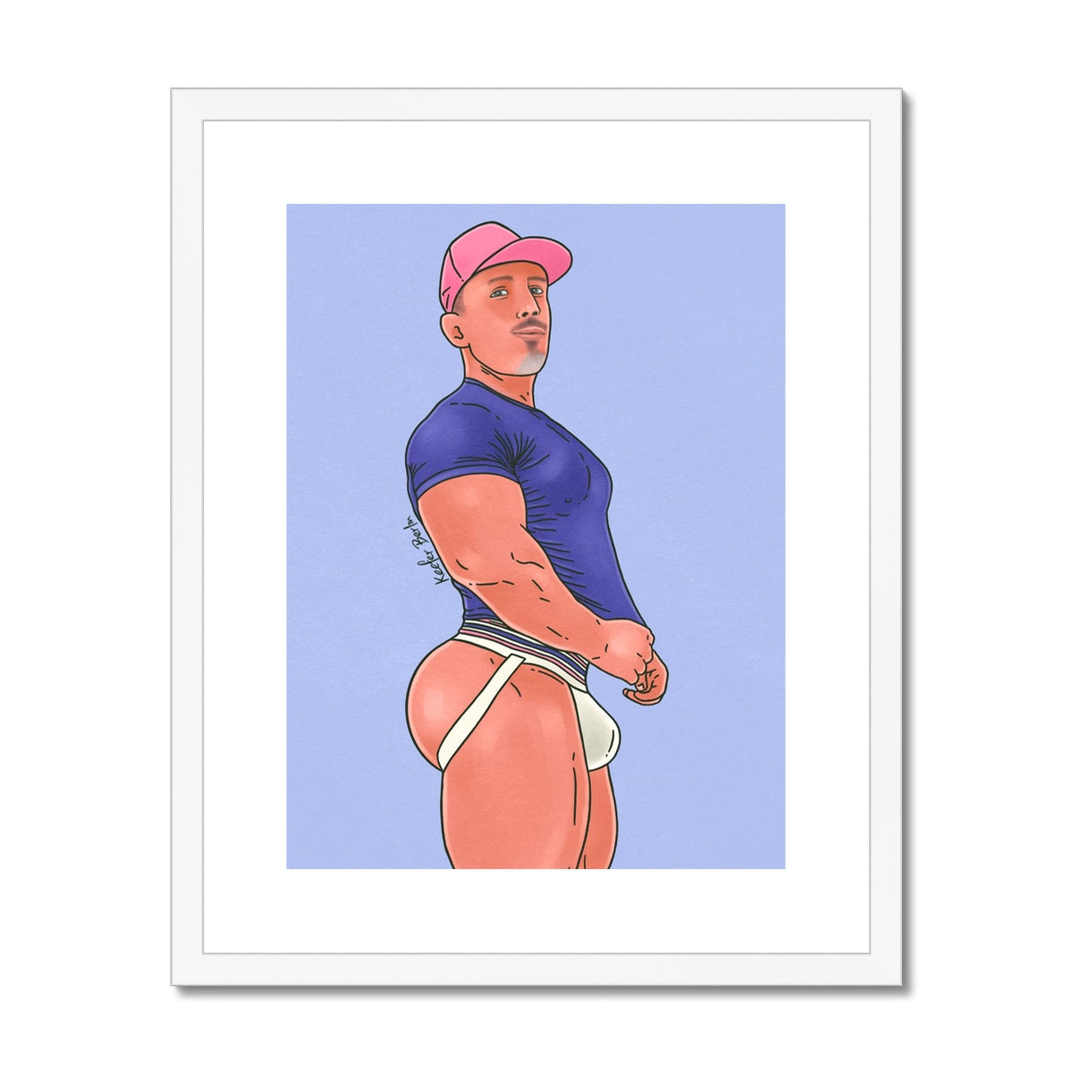 Muscle Jock Framed Print