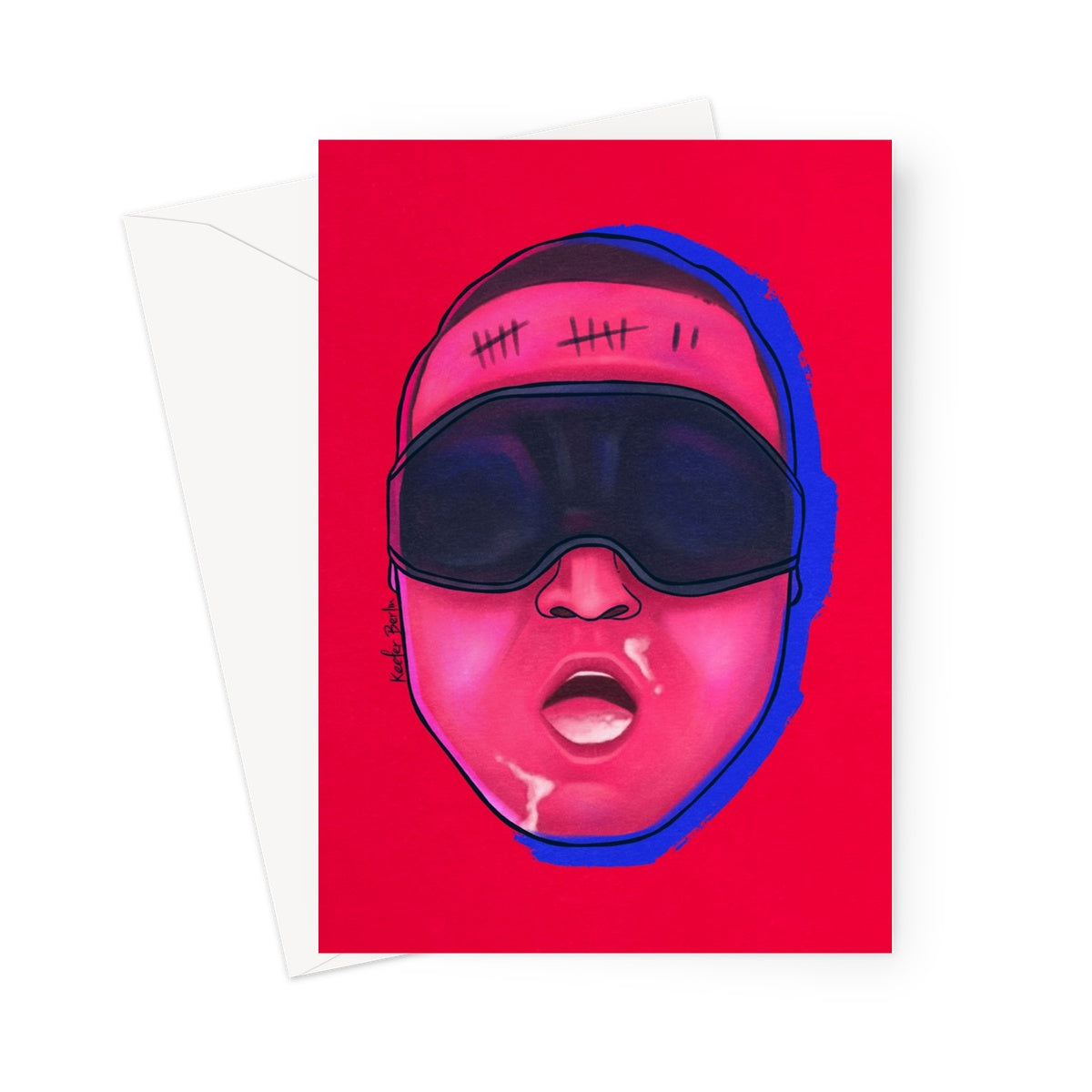 Head Of Cum Dump Greeting Card