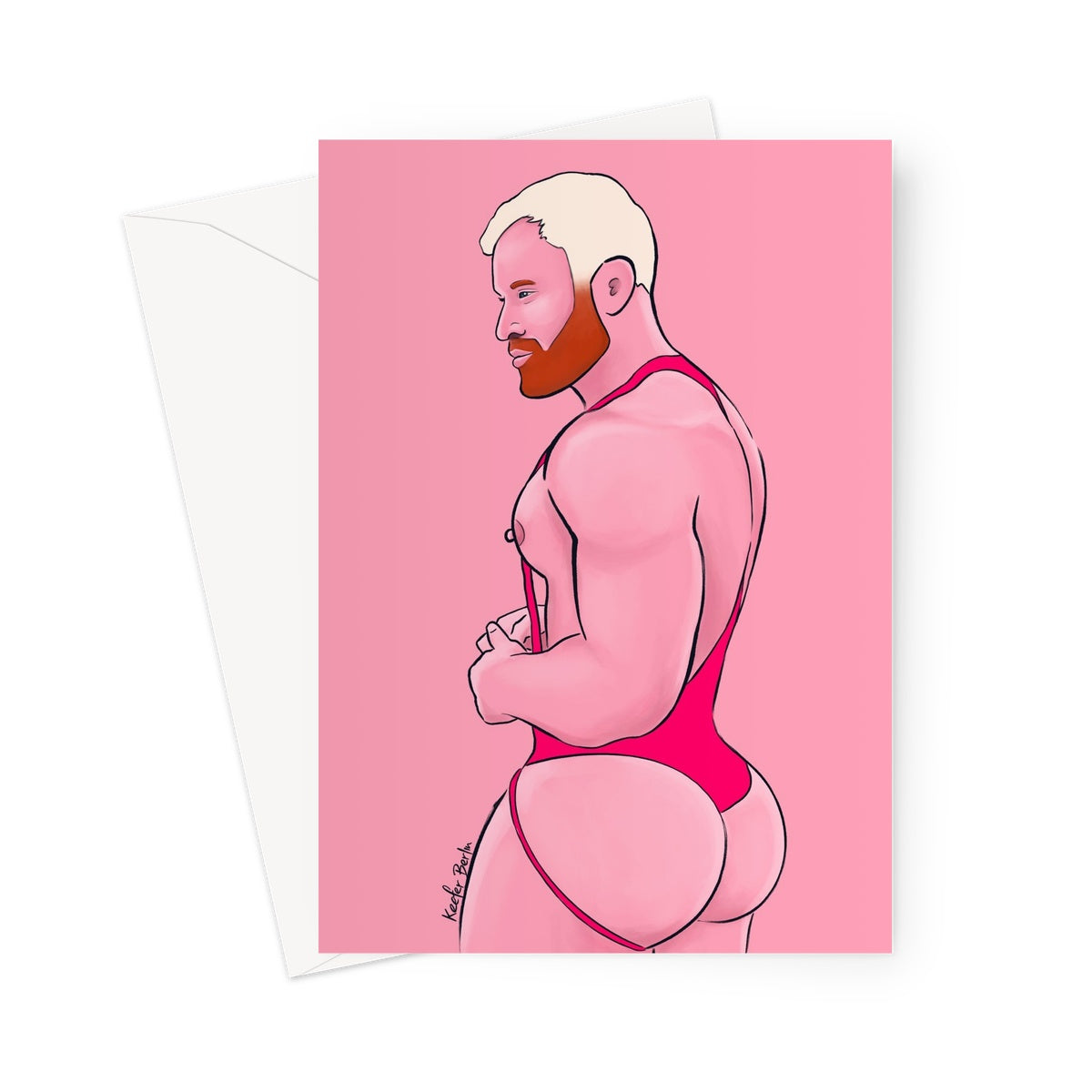 Ginger Hunk In Red Greeting Card (Ft. Seth Fornea)