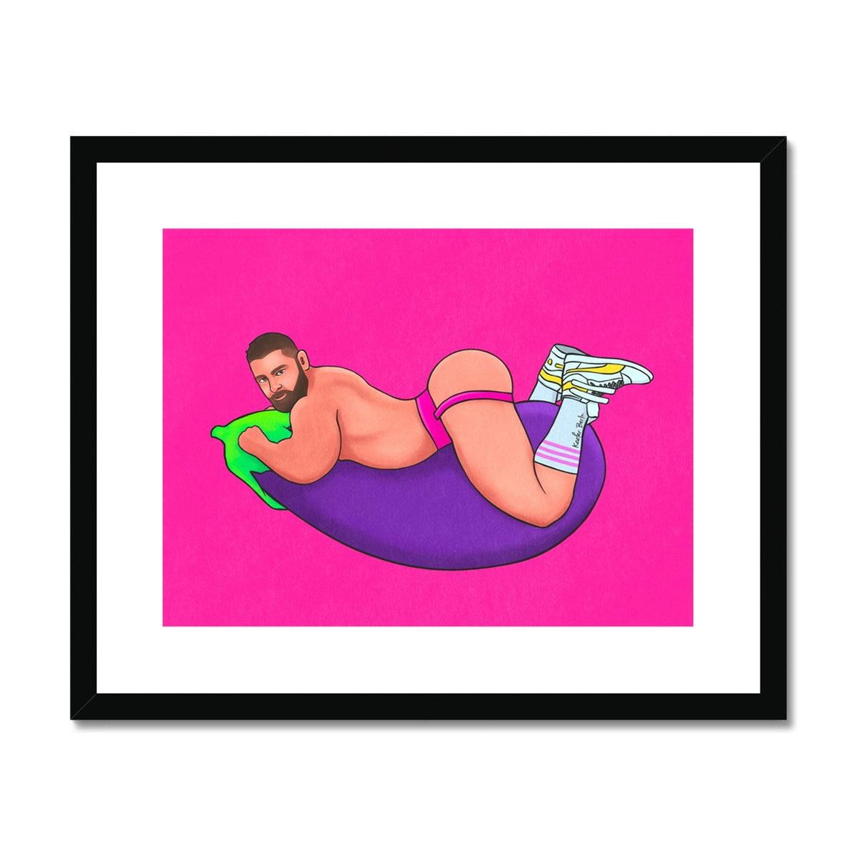 Eggplant Lover Framed Print