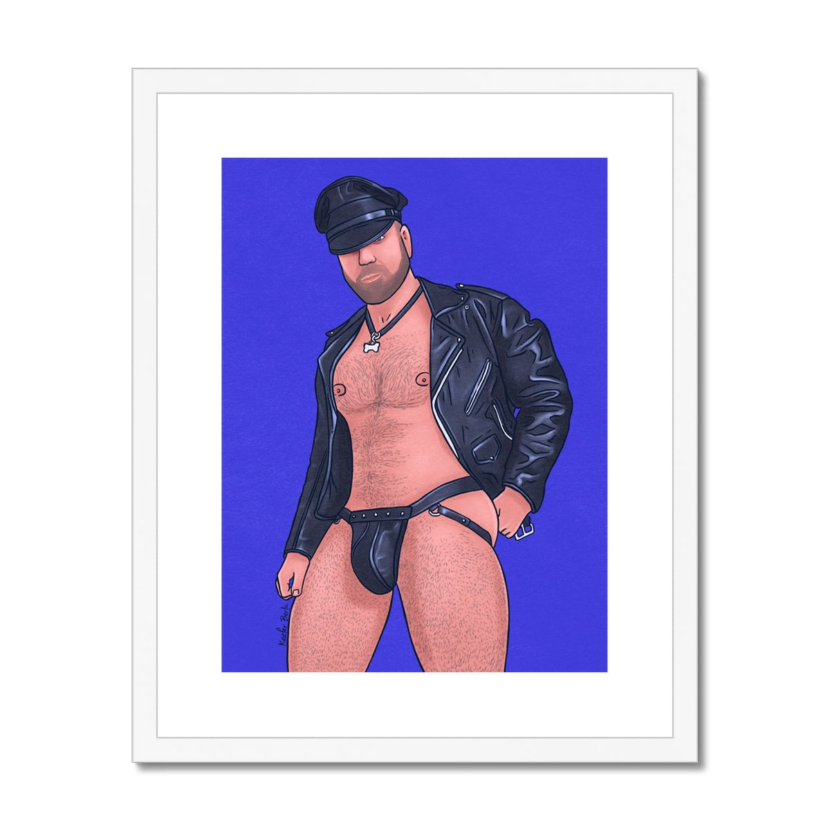 Leather Daddy Framed Print