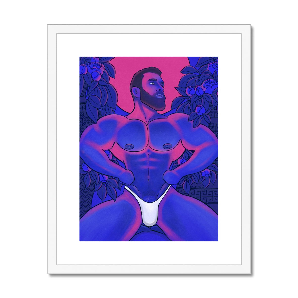 Under The Moon Light Framed Print