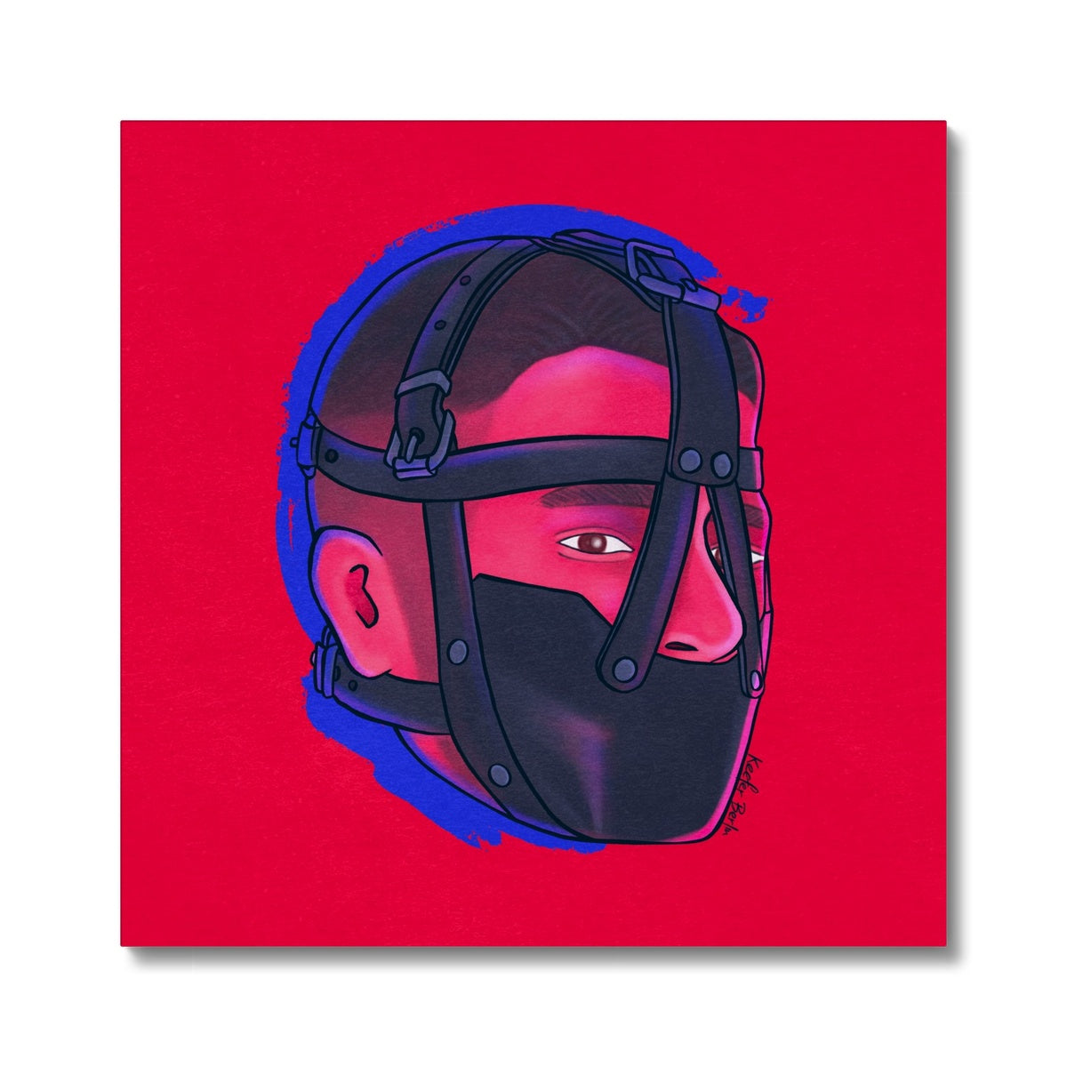 Head Of Bondage Stretched Canvas Print