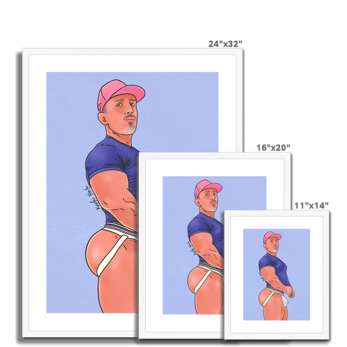 Muscle Jock Framed Print