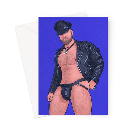 Leather Daddy Greeting Card