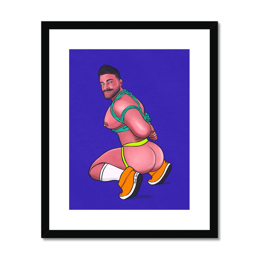 Bounded Hunk Framed Print (Ft. Dane de Bruin)